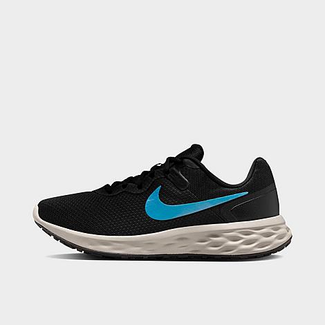 Nike Men's Revolution 6 Next Nature Running Shoes In Black/cobblestone/bright Crimson/laser Blue