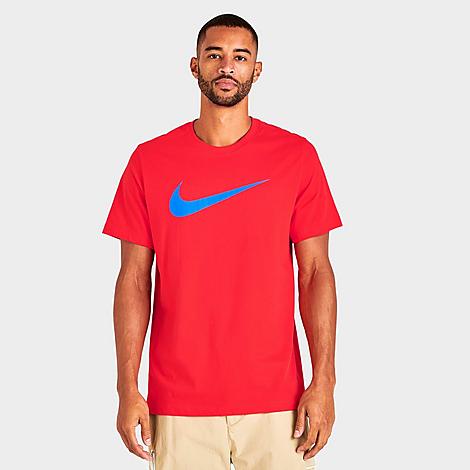 Nike Sportswear Icon Swoosh T-shirt In Light Crimson/light Photo Blue