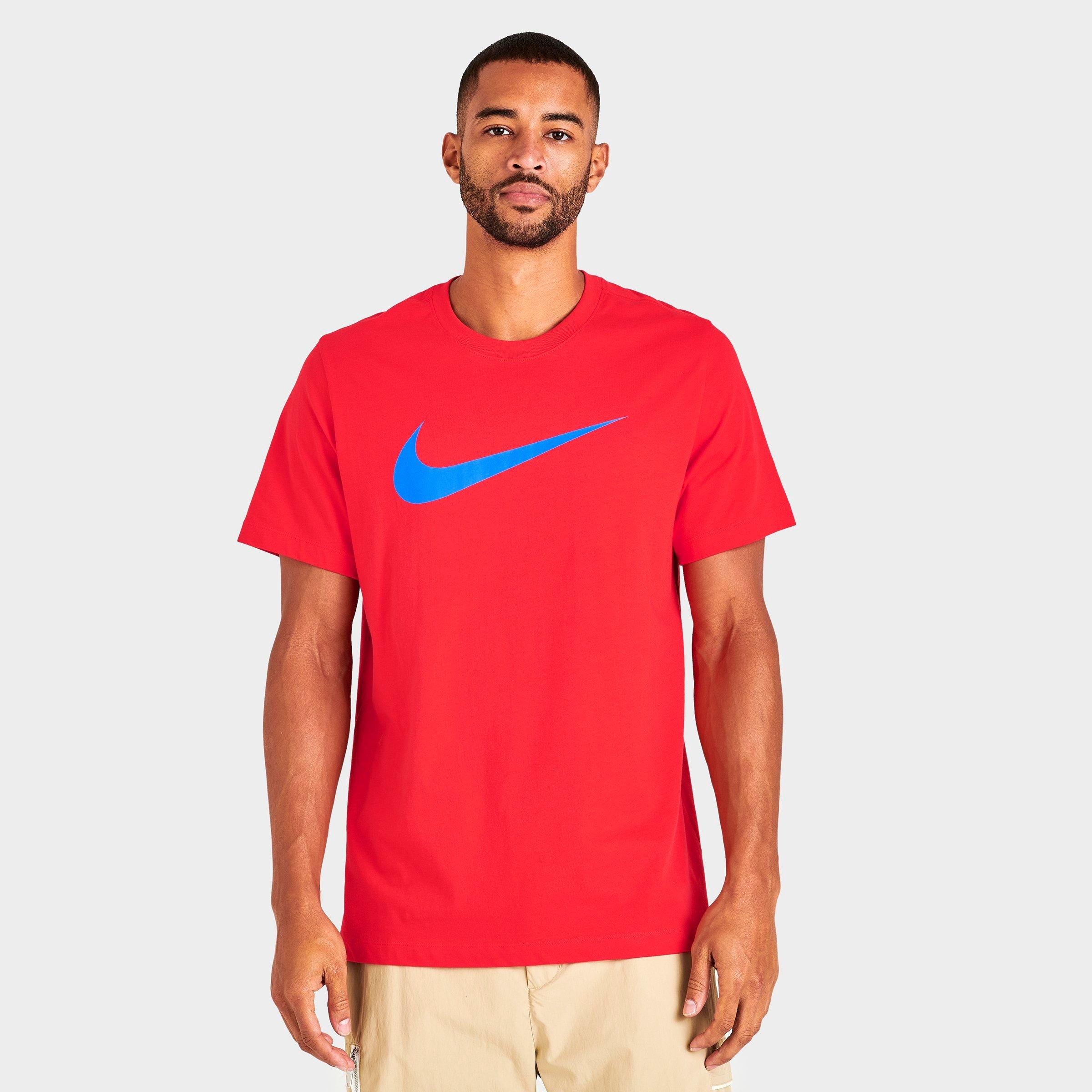 Nike Sportswear Icon Swoosh T-shirt In Light Crimson/light Photo Blue