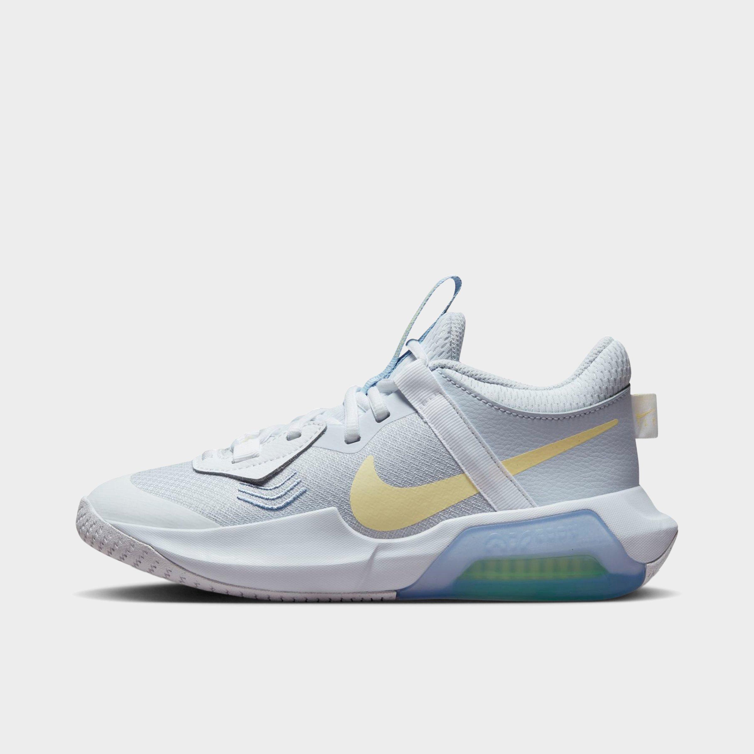 Nike Big Kids' Air Zoom Crossover Basketball Shoes In Football Grey/white/summit White/citron Tint