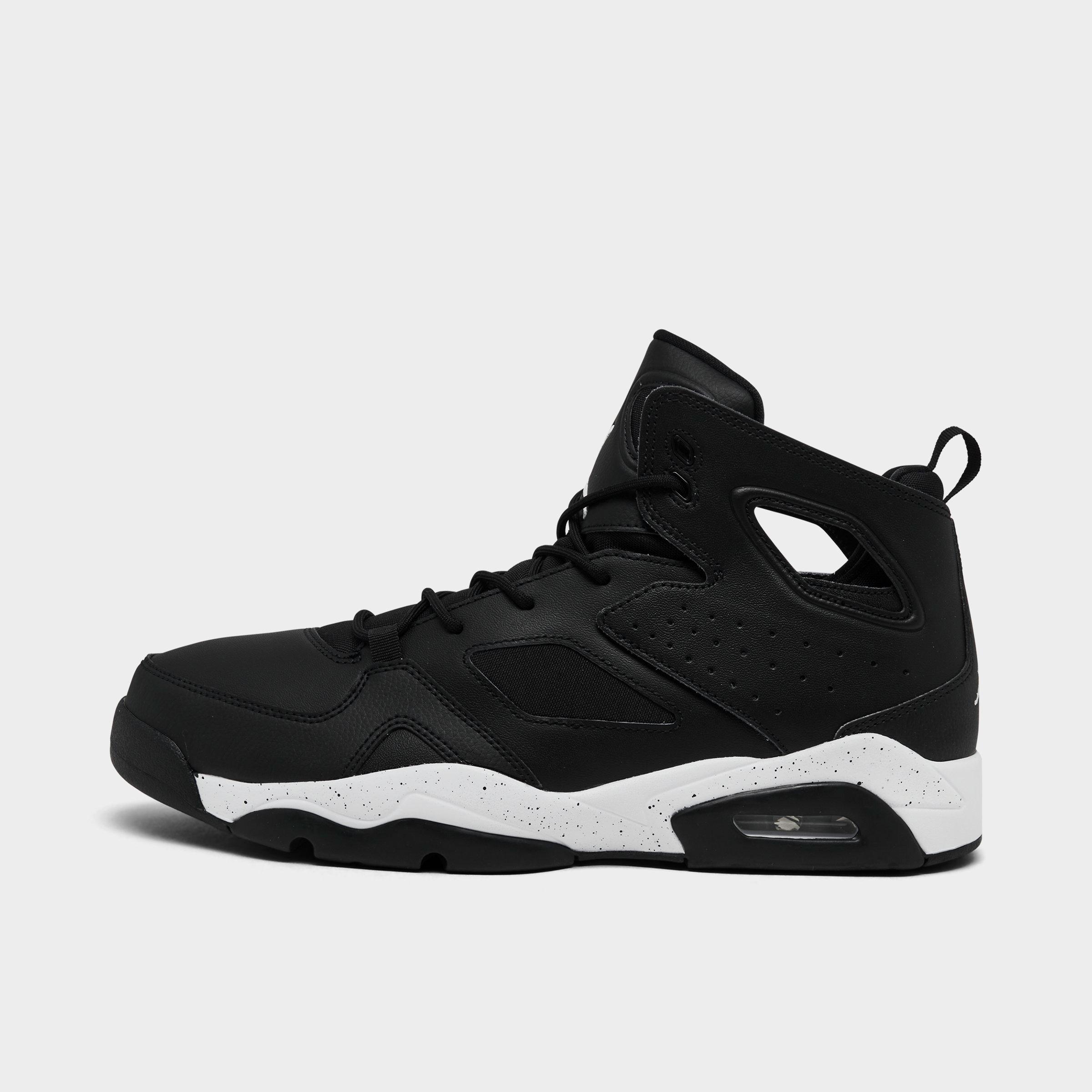 Jordan Men's Air Flight Club '91 Basketball Shoes in Black/White Size: 7.5
