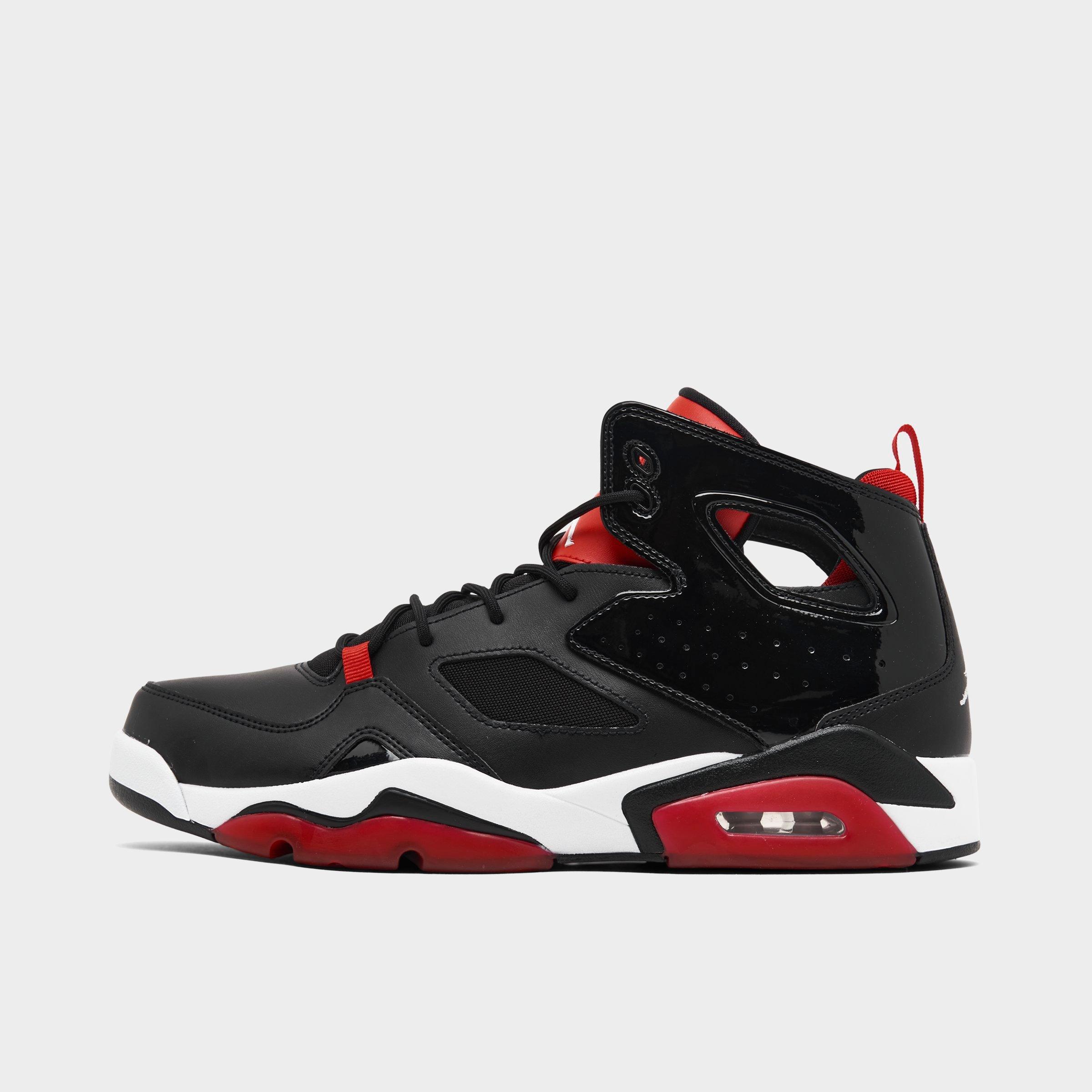 Jordan Men's Air Flight Club '91 Basketball Shoes in Black/White/University Red Size: 7.5