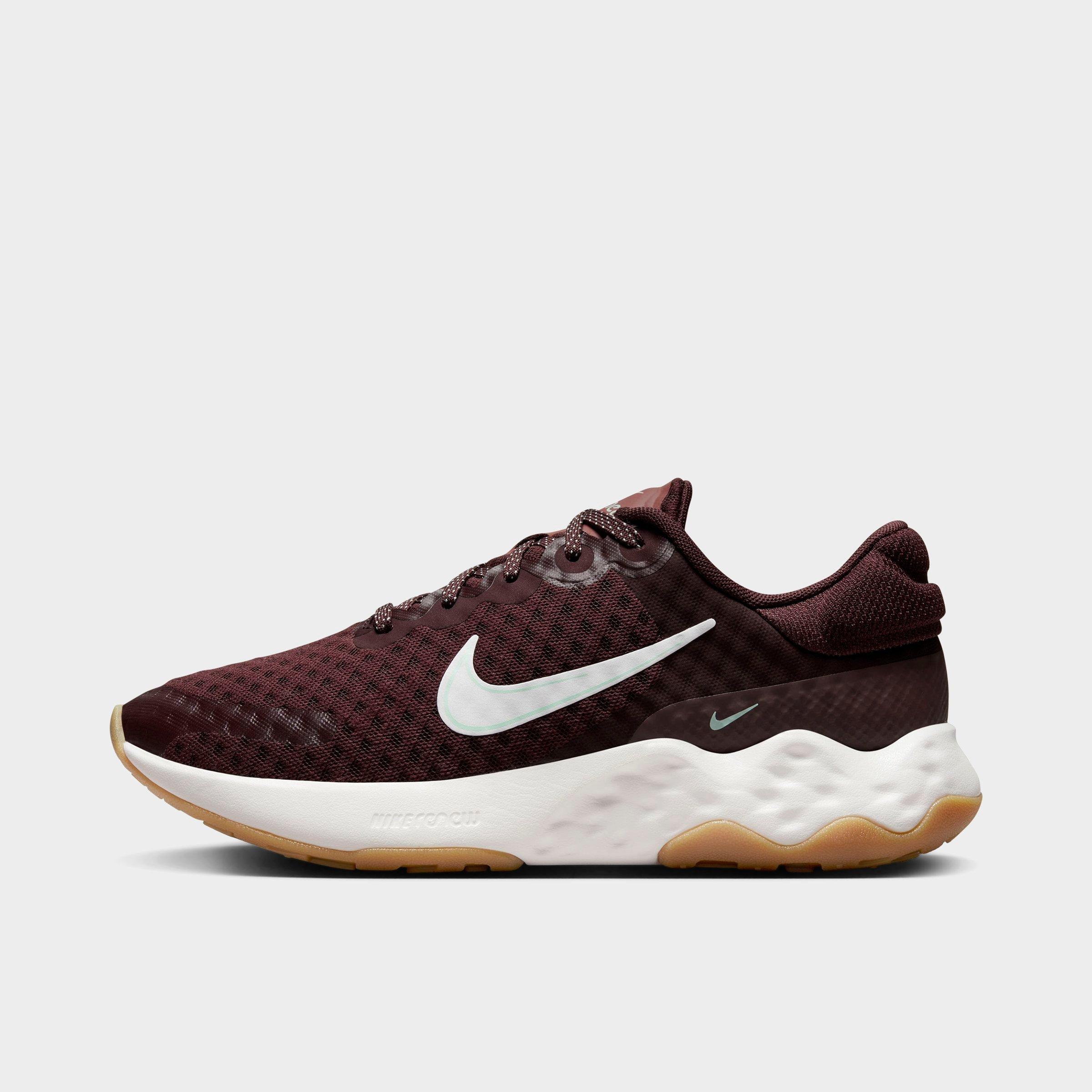 Nike Women's Renew Ride 3 Road Running Shoes In Burgundy Crush/canyon Rust/gum Medium Brown/summit White