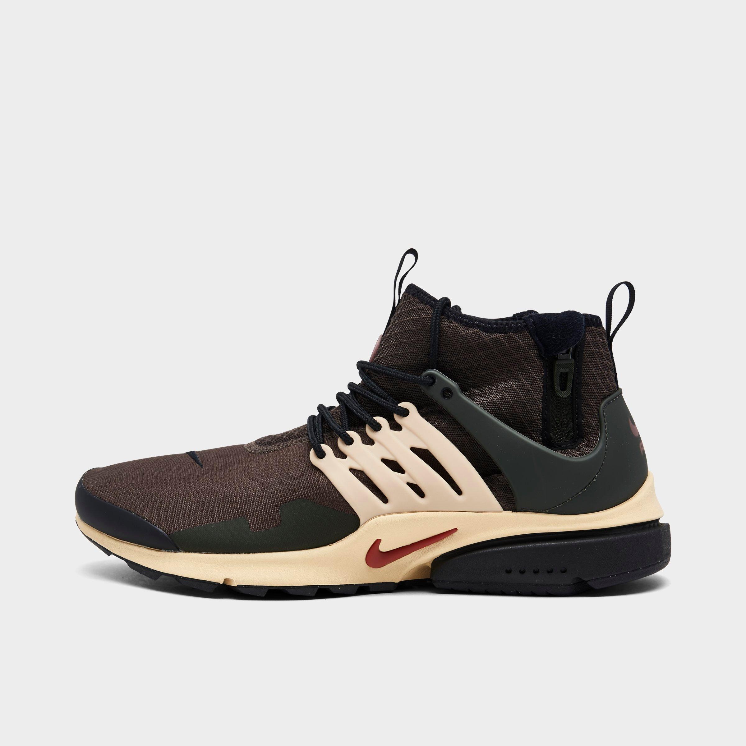 Nike Men's Air Presto Mid Utility Shoes In Baroque Brown/canyon Rust/sesame/sequoia
