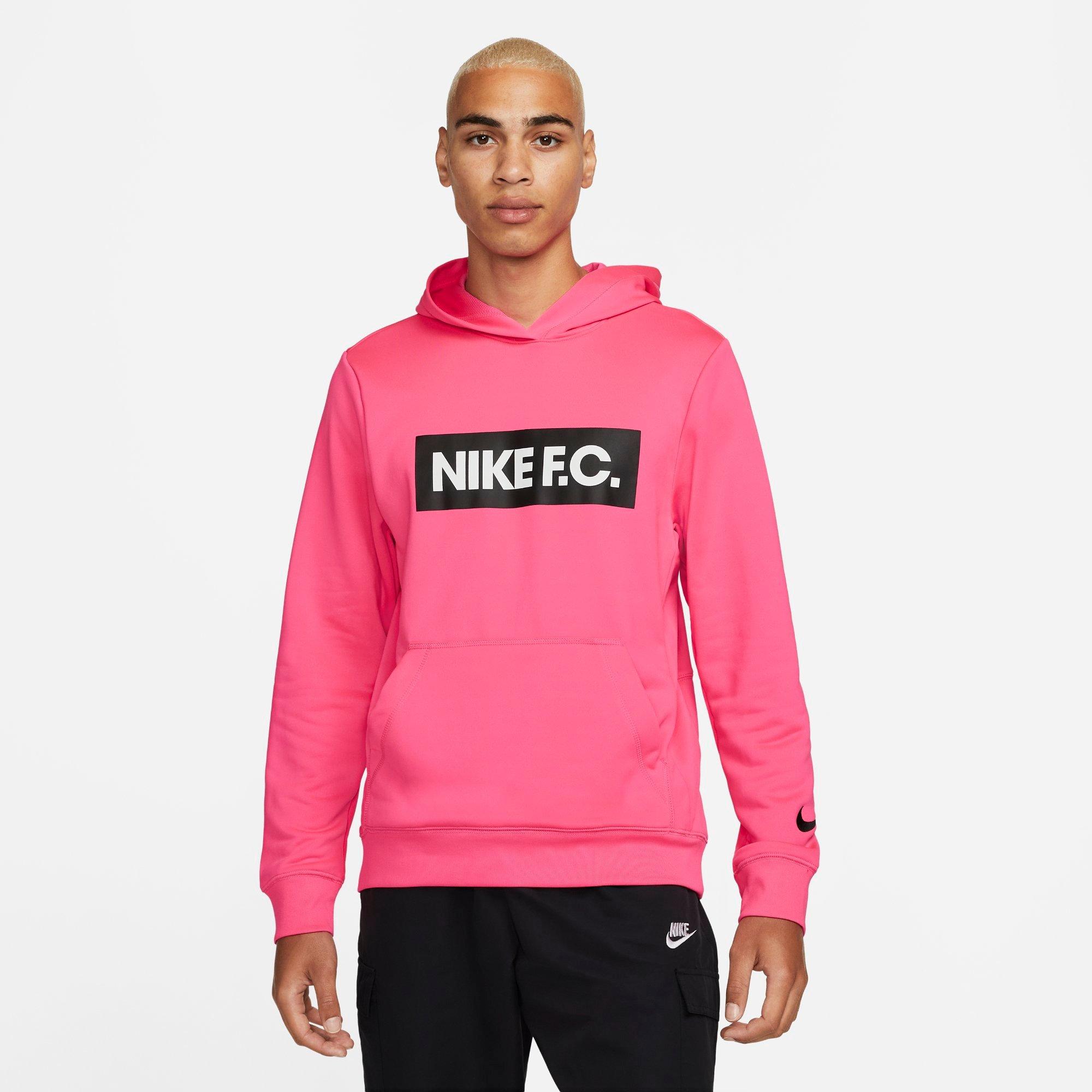 Nike Men's F.c. Soccer Hoodie In Pink/white/black | ModeSens