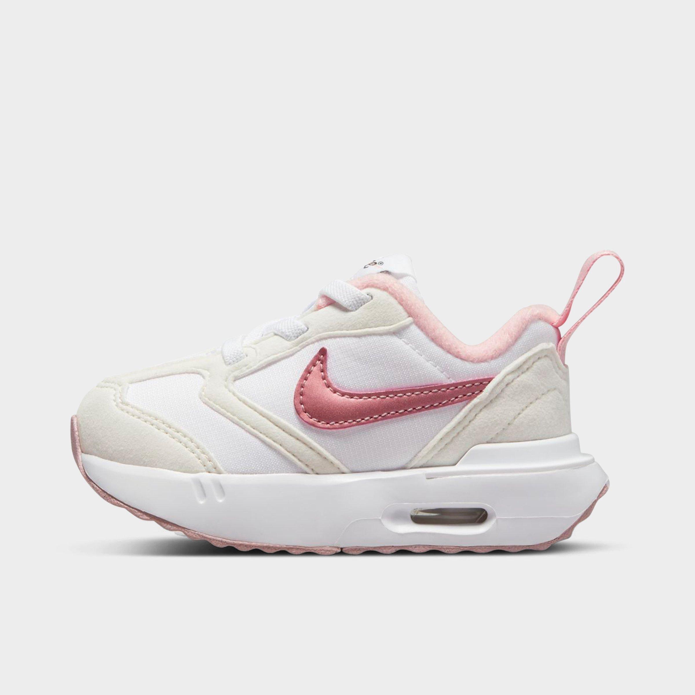 Nike Babies'  Kids' Toddler Air Max Dawn Casual Shoes In White/pink Glaze/summit White/black
