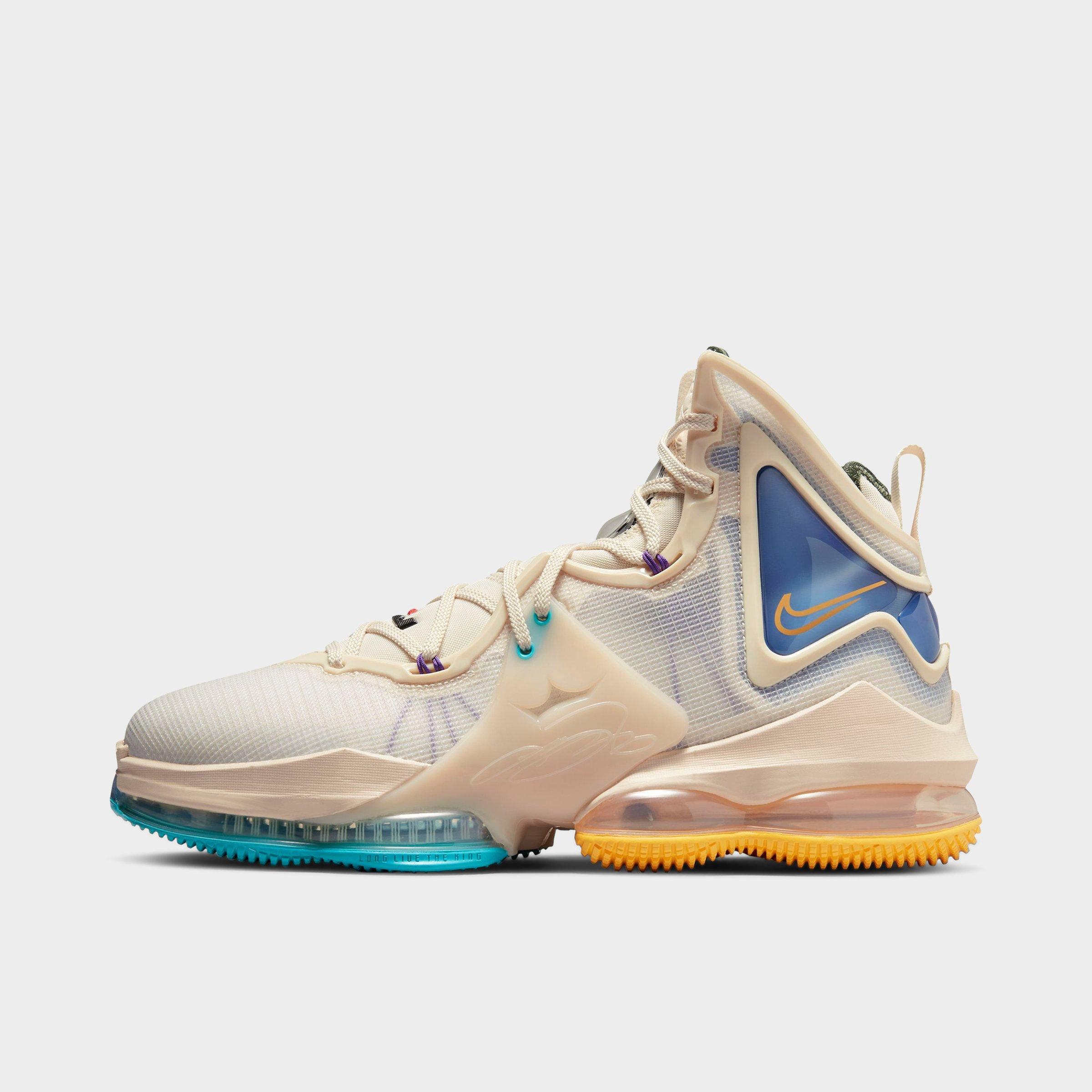 Nike Lebron 19 Seasonal Basketball Shoes In Pearl White/game Royal/clear Emerald/university Gold
