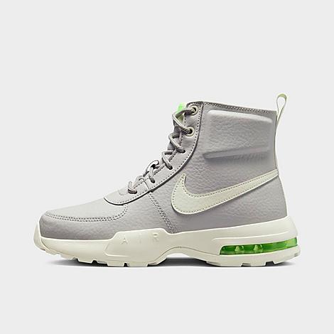 Nike Big Kids' Air Max Goaterra 2.0 All-weather Casual Boots In Light Iron Ore/sea Glass/lime Blast/sea Glass