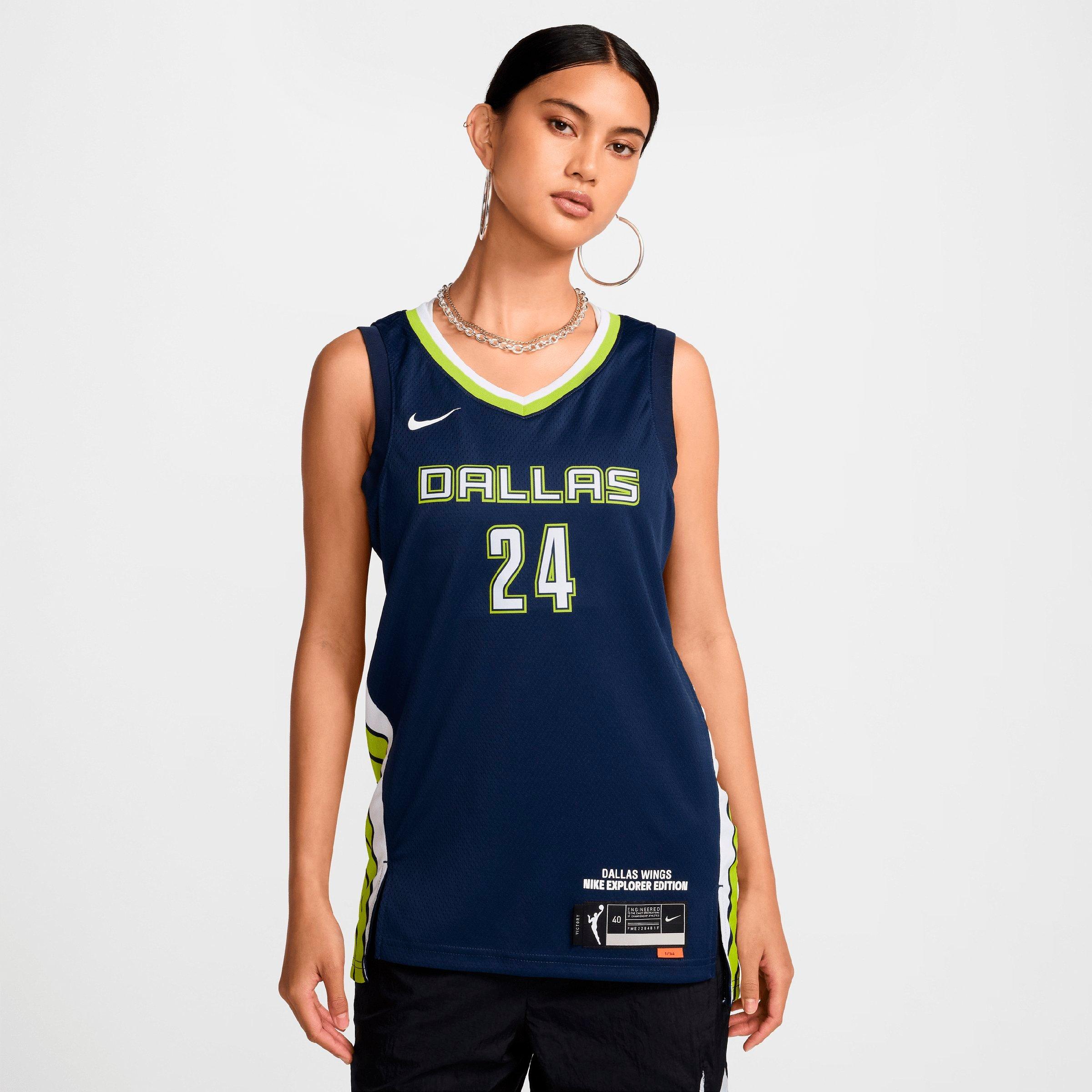 Nike Women's Dri-FIT Dallas Wings Explorer Edition WNBA Victory Jersey in College Navy Size: XS