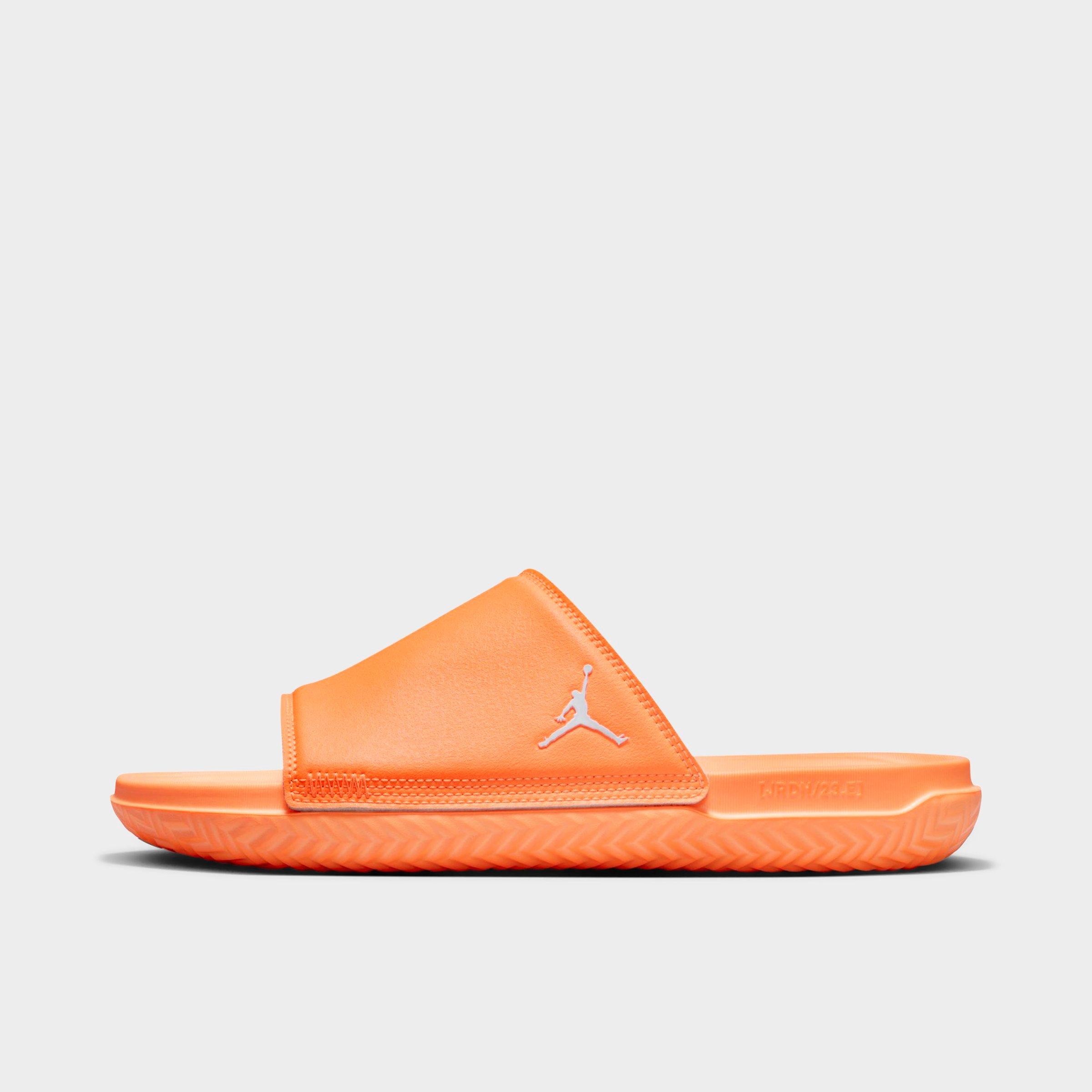Jordan Men's Play Slide Sandals in BRT CITRUS/WHITE Size: 7.0