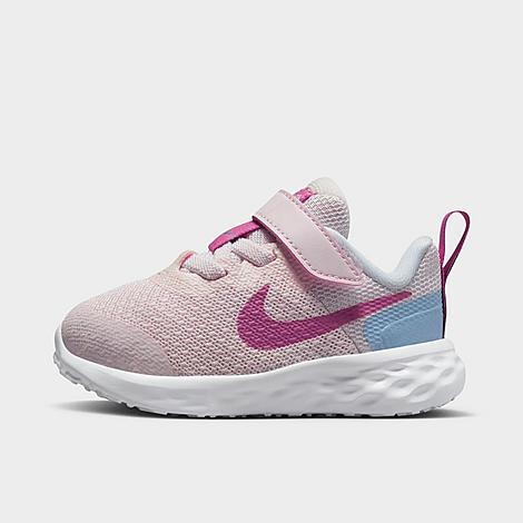 Nike Babies'  Kids' Toddler Revolution 6 Casual Shoes In Pearl Pink/cobalt Bliss/football Grey/cosmic Fuchsia