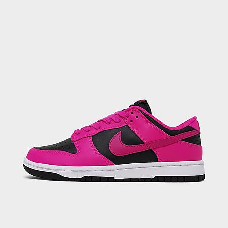 Nike Women's Dunk Low Retro Casual Shoes In Fierce Pink/fireberry/black