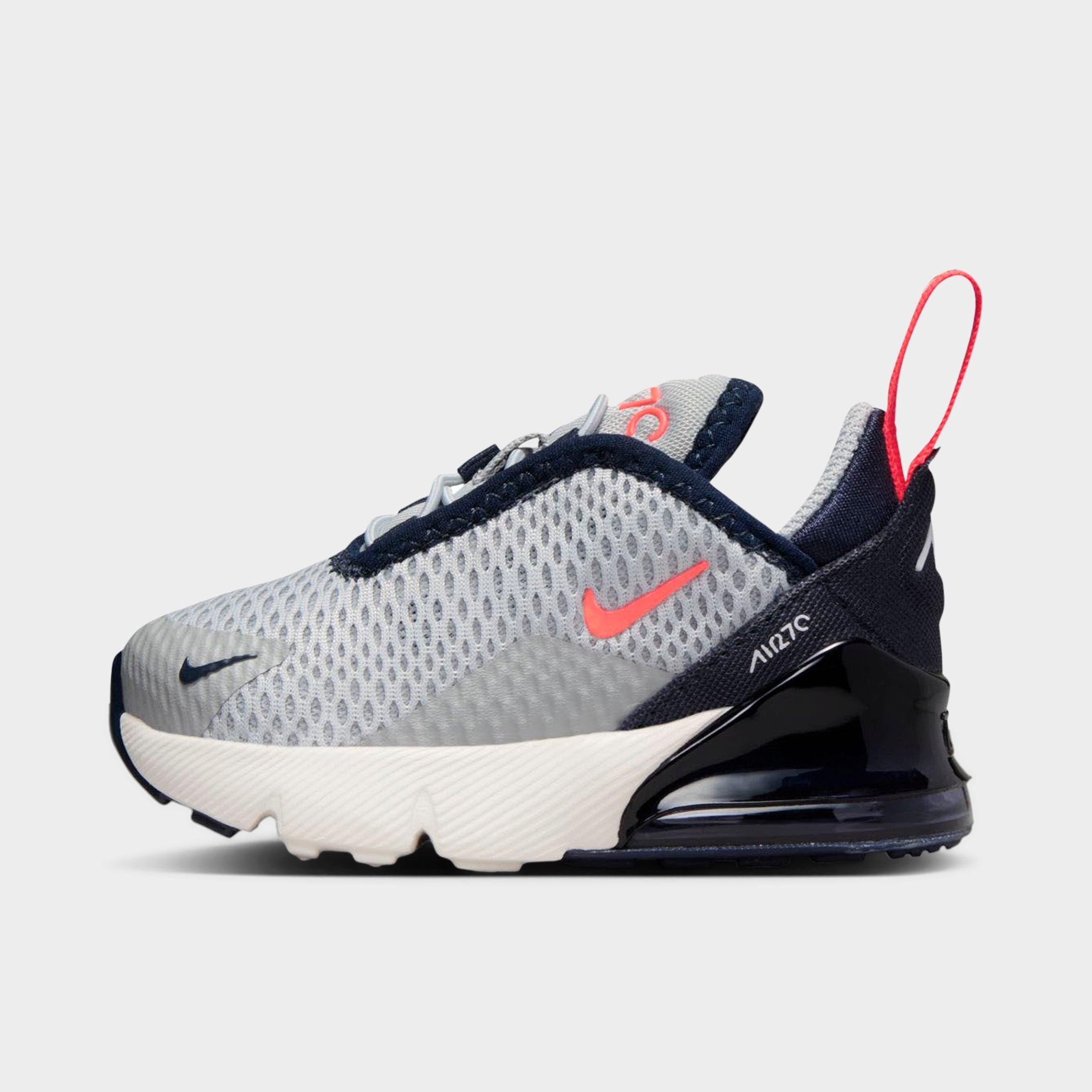 Nike Babies'  Kids' Toddler Air Max 270 Casual Shoes In Light Smoke Grey/dark Obsidian/phantom/bright Crimson