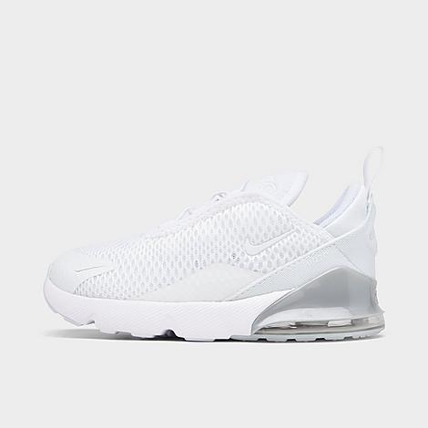 Nike Babies'  Kids' Toddler Air Max 270 Casual Shoes In White/metallic Silver