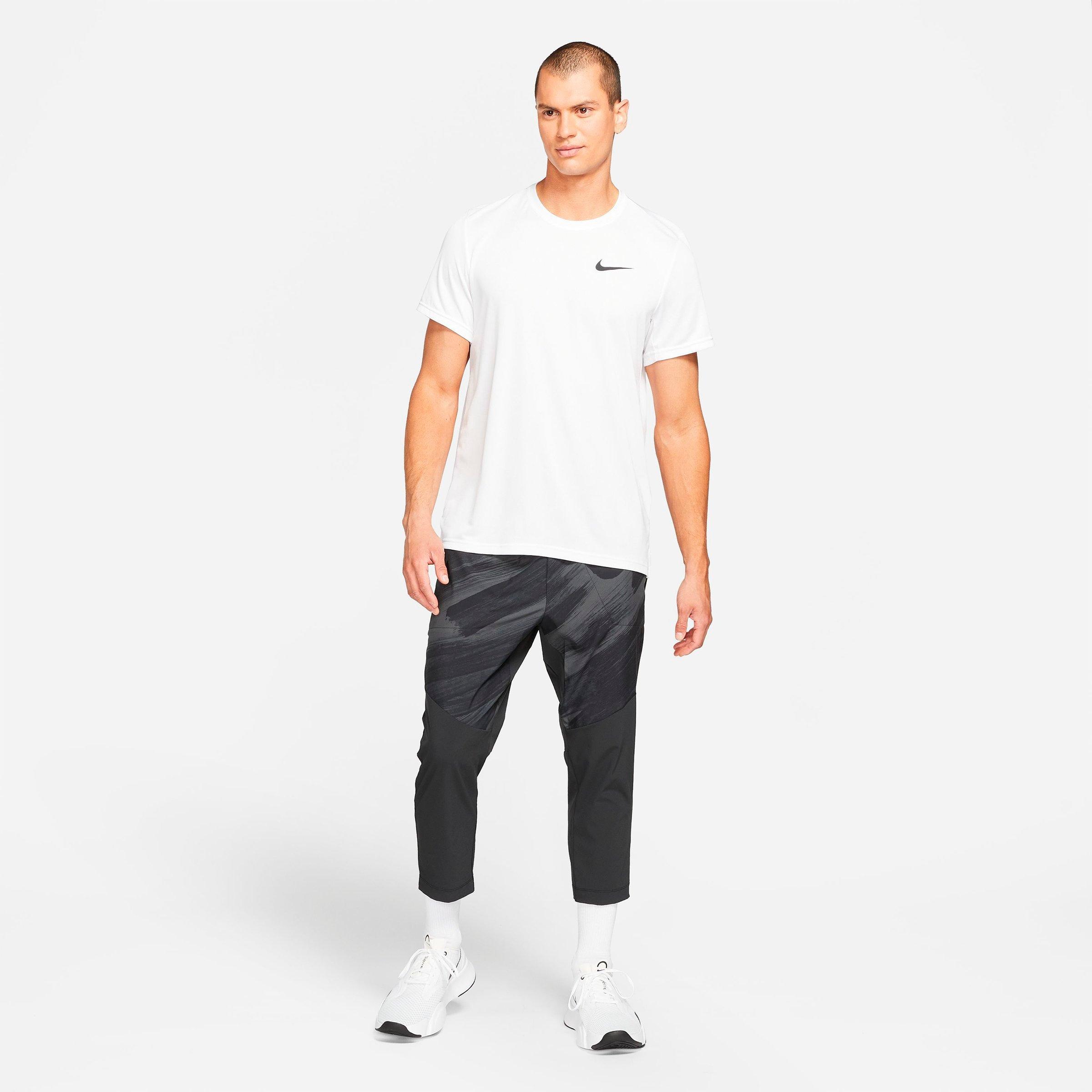 Nike Men's Dri-fit Sport Clash Woven Training Pants In Black/white
