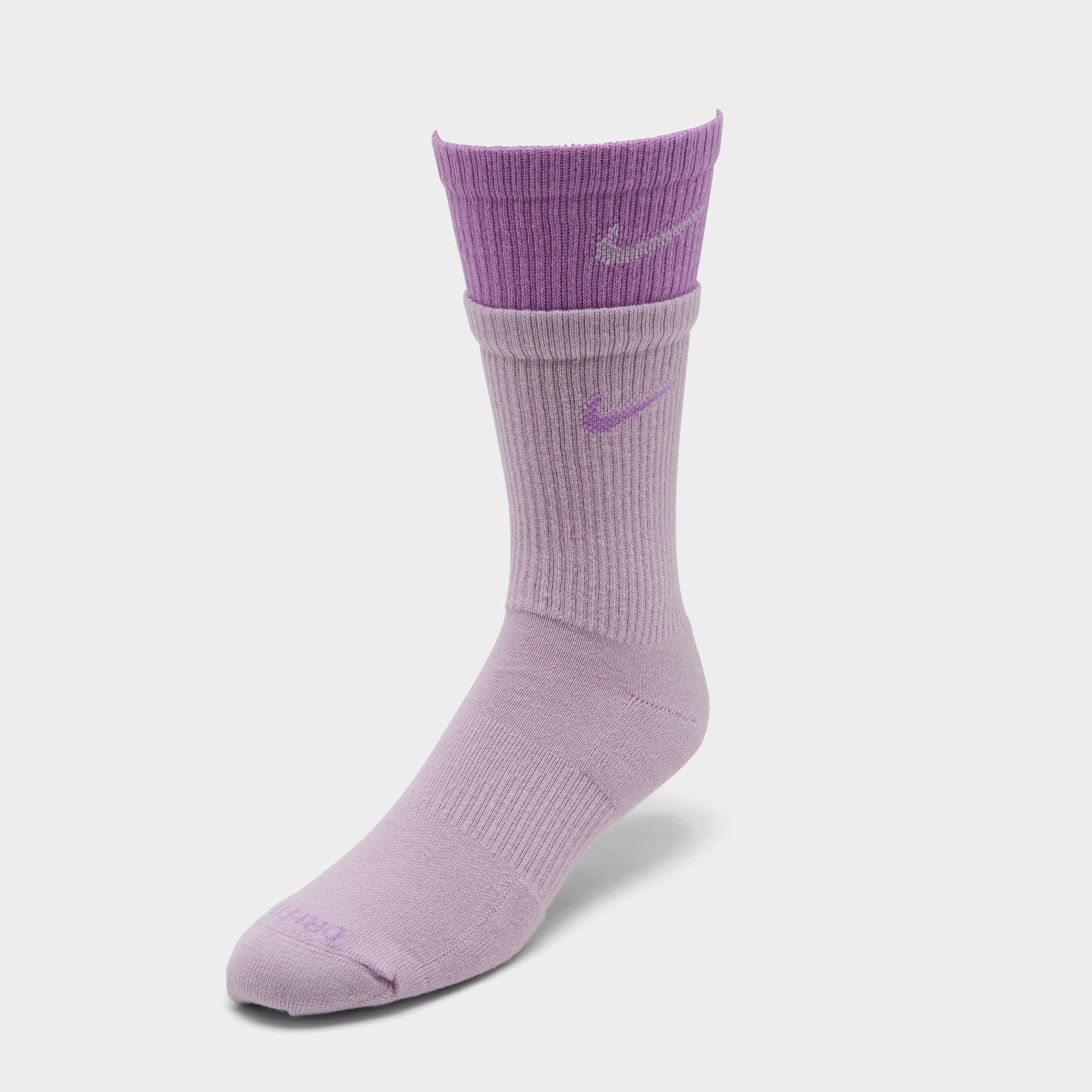 Nike Everyday Plus Cushioned Training Crew Socks In Iced Lilac/violet Shock/iced Lilac