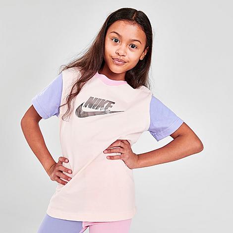 Nike Kids'  Girls' Sportswear Colorblock T-shirt In Pink