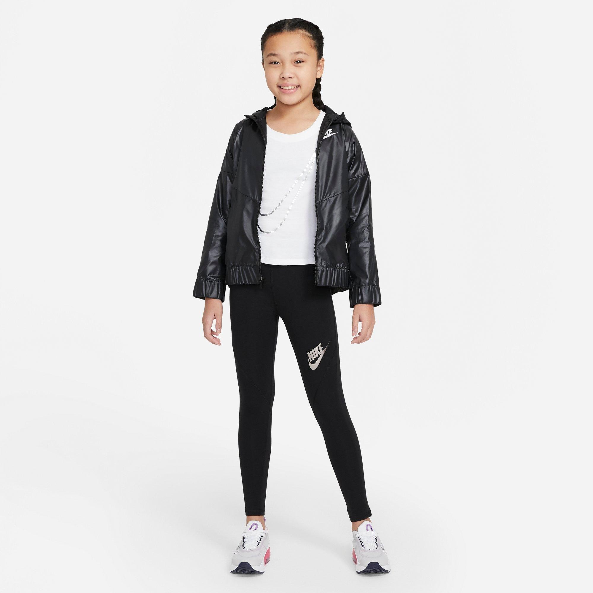 Nike Kids'  Girls' Sportswear Favorites High-waisted Leggings In Black/black