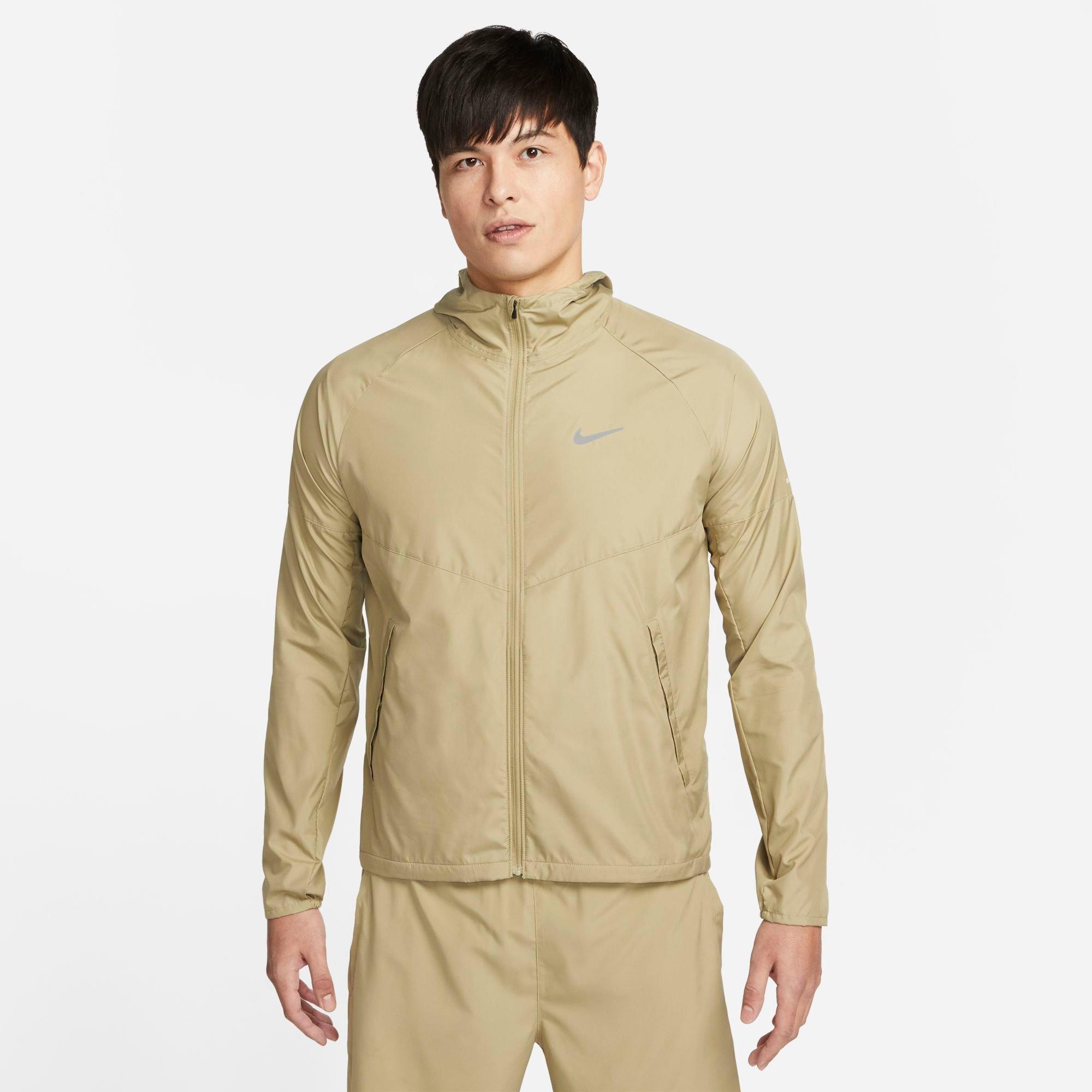 Nike Men's Miler Repel Running Jacket In Neutral Olive/neutral Olive