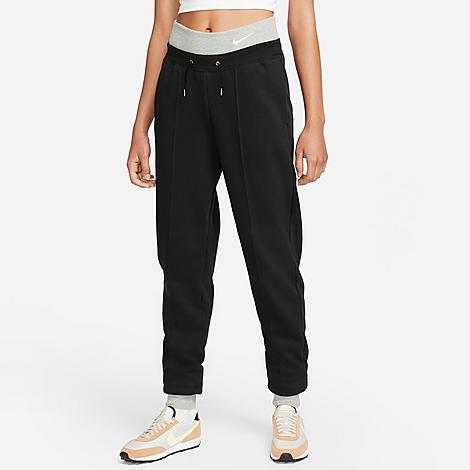 Nike Women's Sportswear Icon Clash Fleece Jogger Pants In Black/dark ...