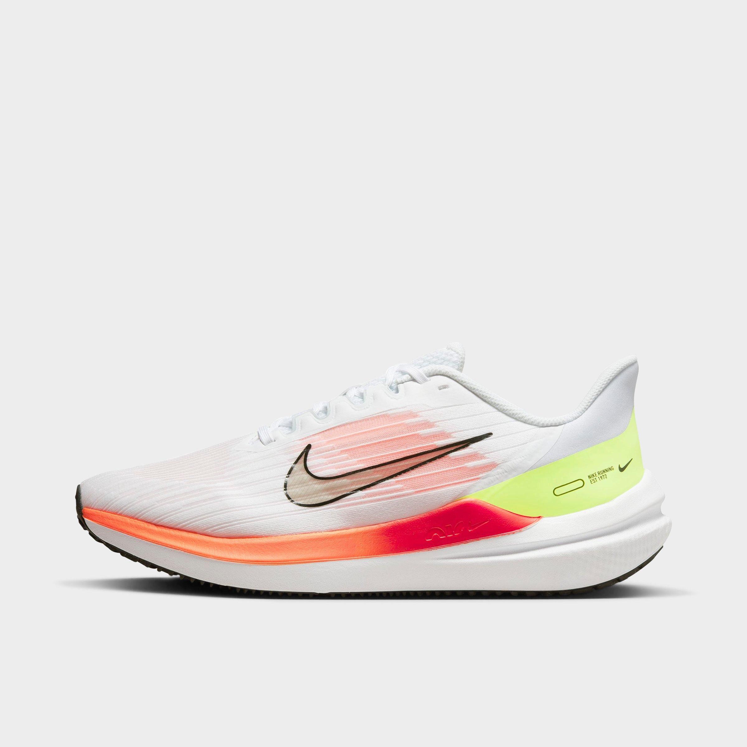 Nike 耐克男鞋秋冬新款air Winflo 9运动气垫减震跑步鞋dd6203-100 In White/total Orange/bright Crimson/black