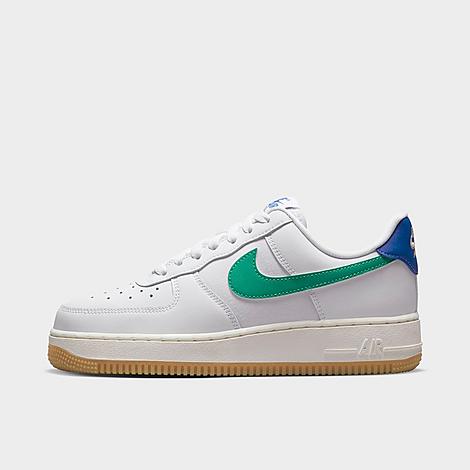 Nike Women's Air Force 1 Low Casual Shoes In White/stadium Green/game Royal/sanddrift/sail/gum Light Brown