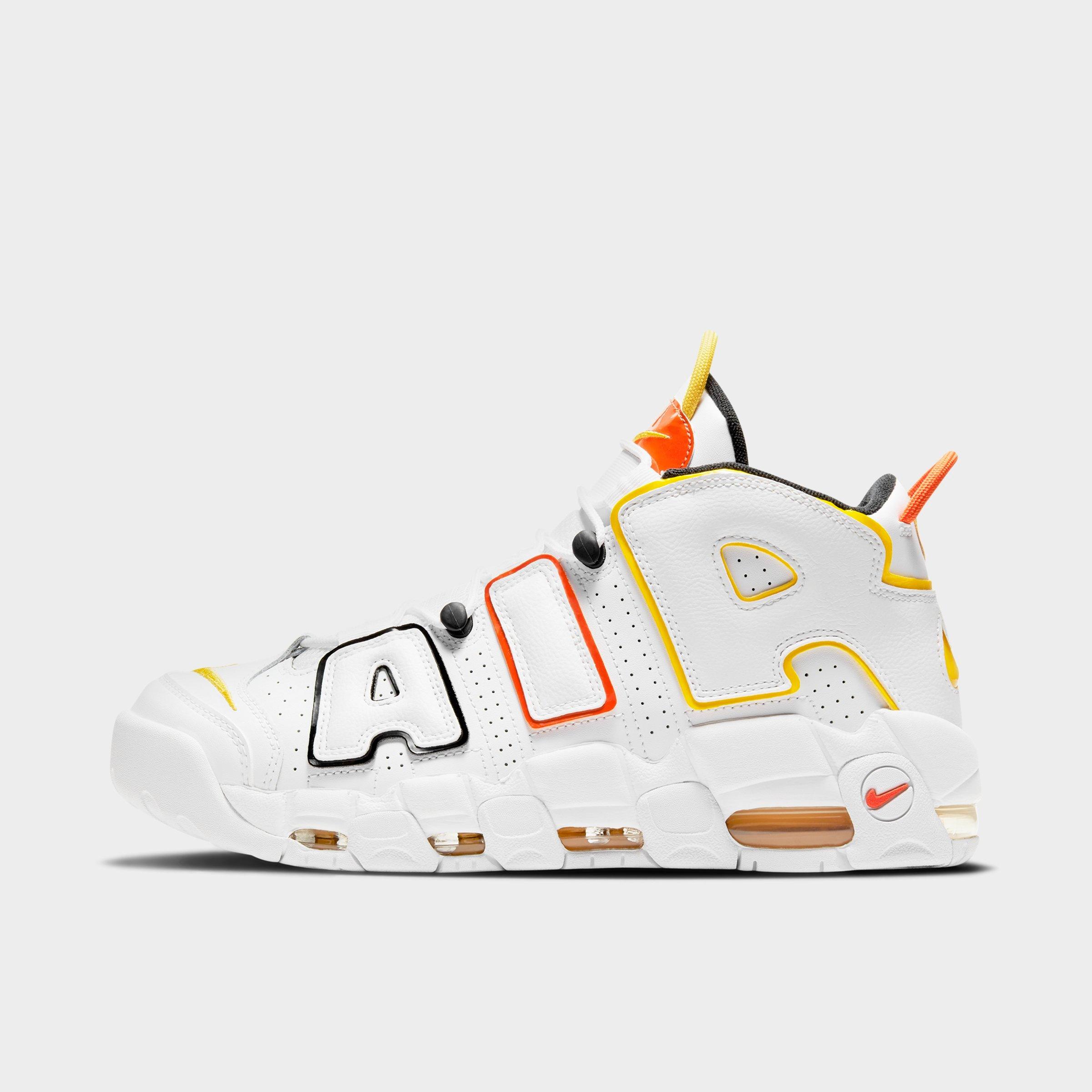 Nike Men's x Roswell Rayguns Air More Uptempo Basketball Shoes in White/White Size 11.0 Leather