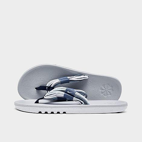 Nike Men's Ecohaven Next Nature Flip-flop Sandals In Mystic Navy/wolf Grey/worn Blue/white