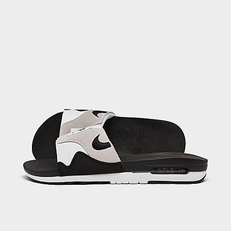 Nike Men's Air Max 1 Slide Sandals In White/light Neutral Grey/black