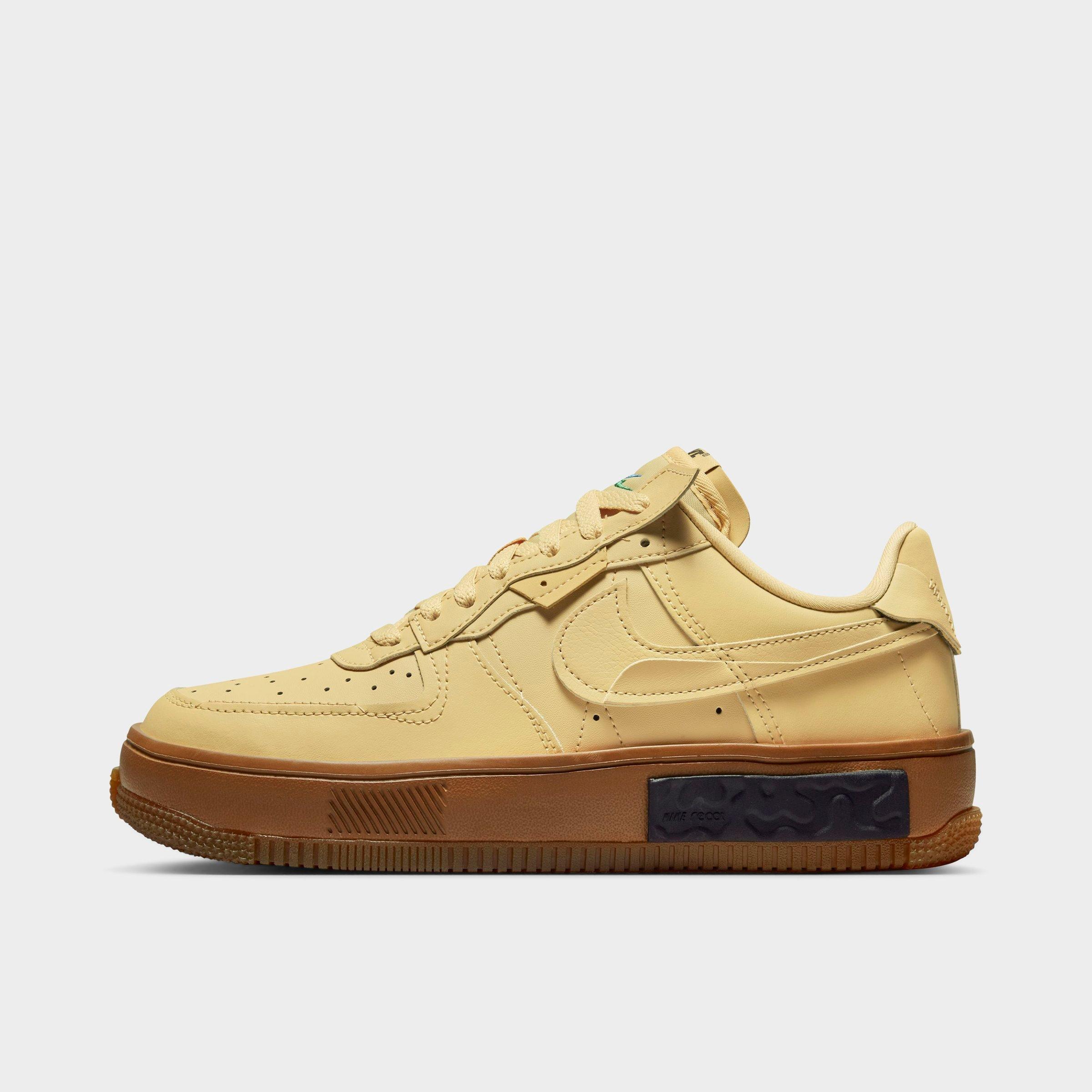 Nike Women's Air Force 1 Fontank Topa Shoes In Sesame/black