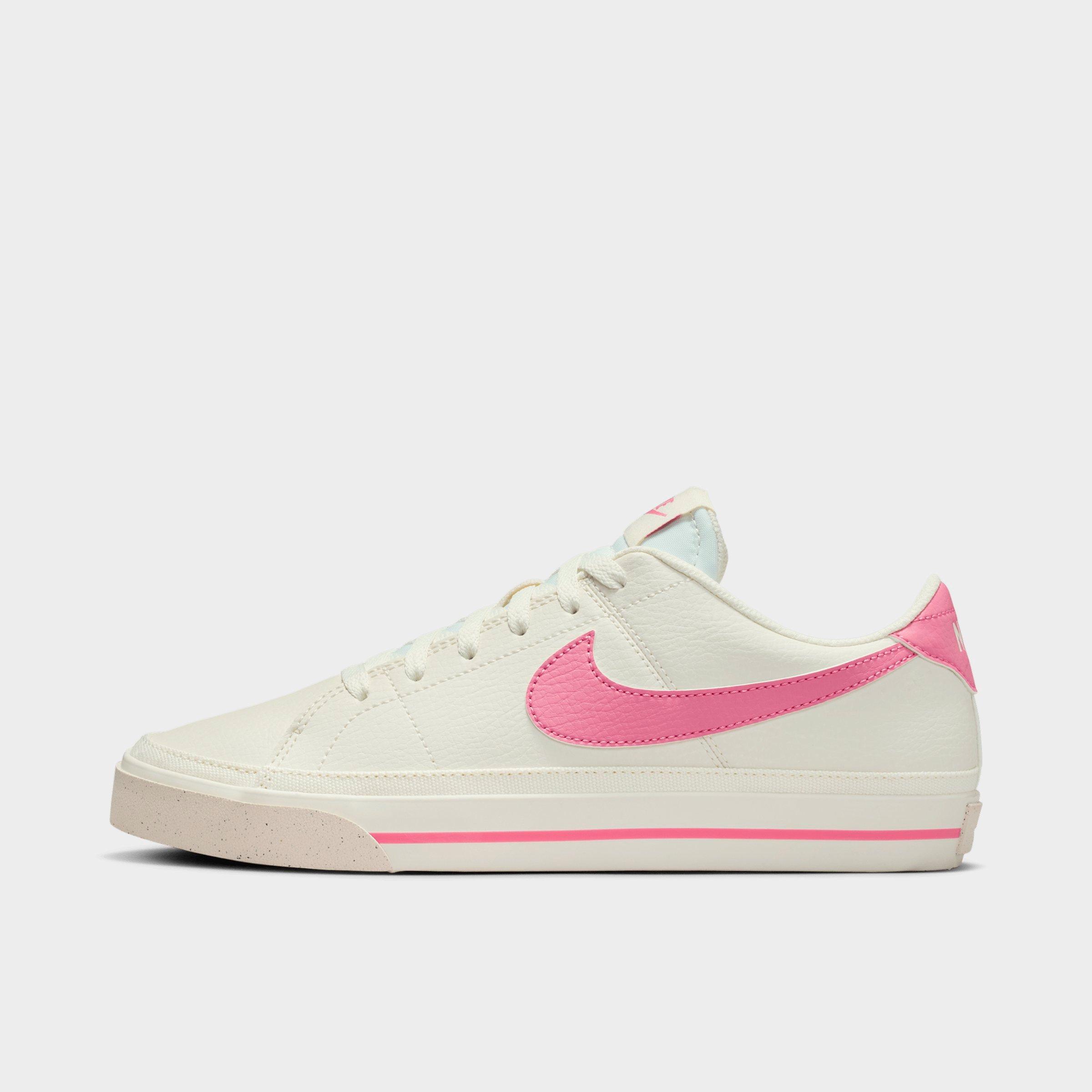 Nike Women's Court Legacy Next Nature Casual Shoes in Pale Ivory/Chalk/Peony Size: 11.0