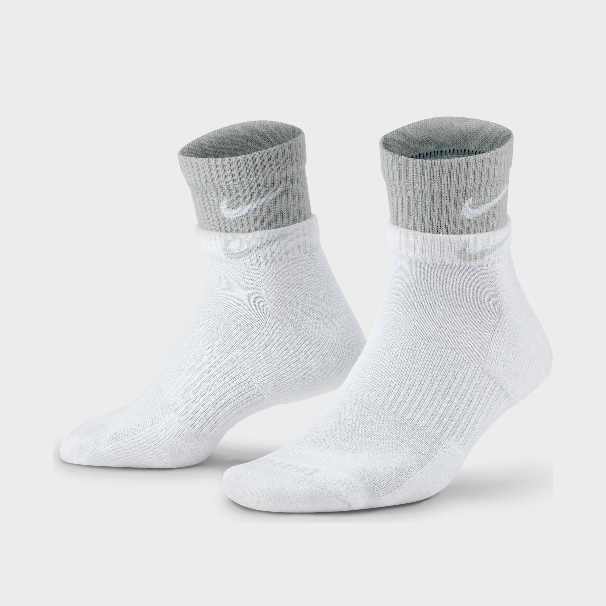Nike Everyday Plus Cushioned Training Crew Socks In Black/white/black