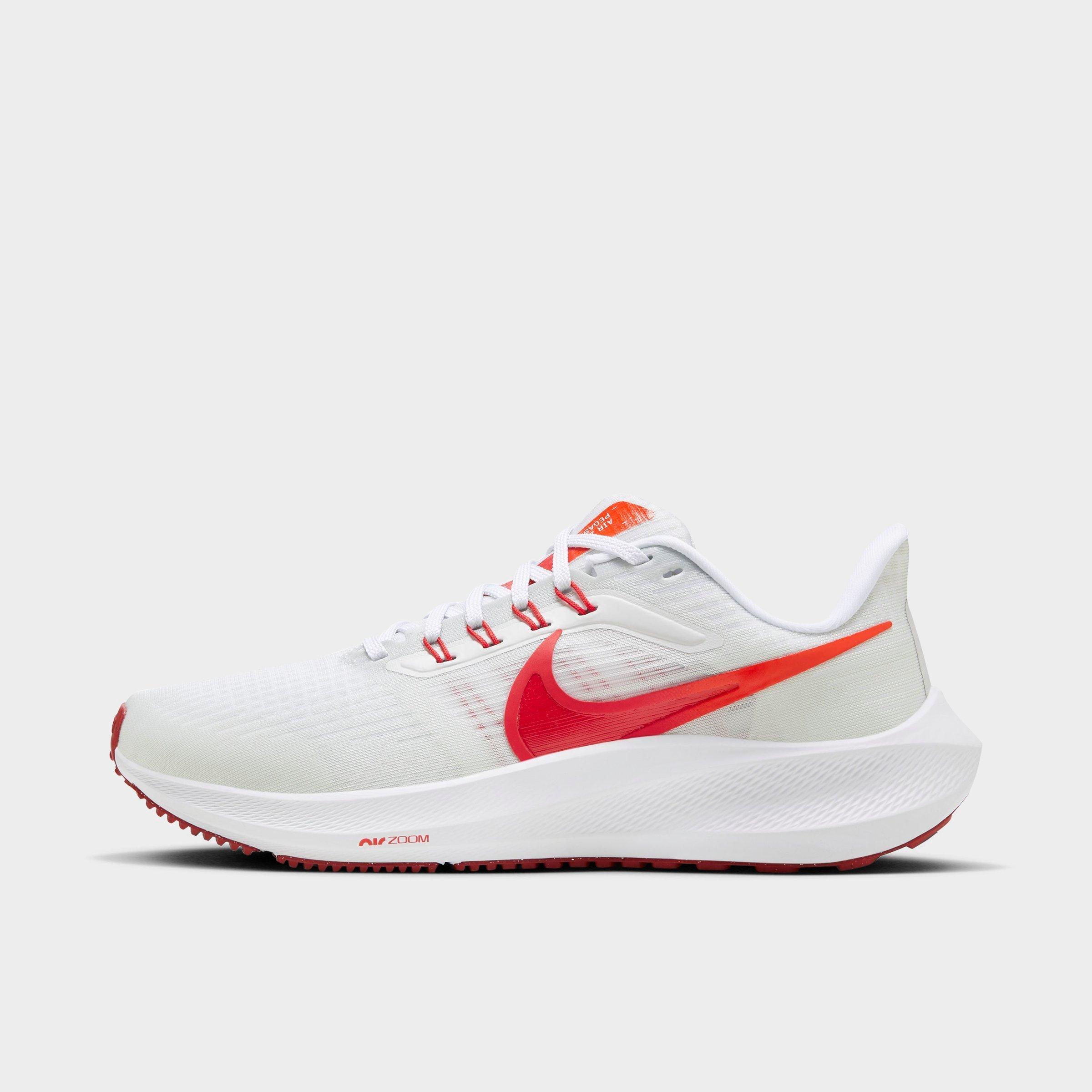 Nike Women's Pegasus 39 Running Shoes In White/photon Dust/bright Crimson/university Red