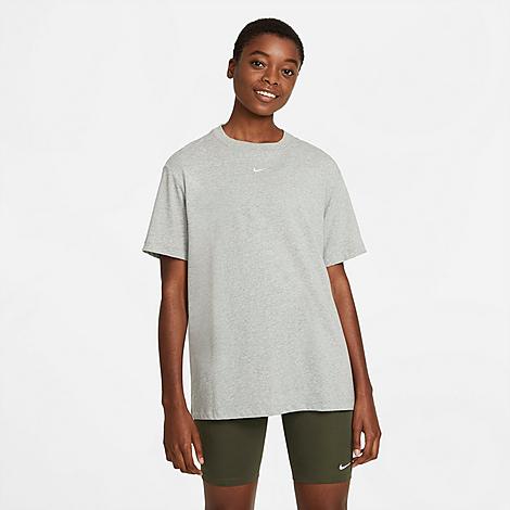 Nike Women's Sportswear Essential Boyfriend T-shirt In Grey