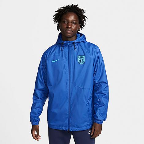 Nike England Strike  Men's Dri-fit Hooded Soccer Jacket In Blue