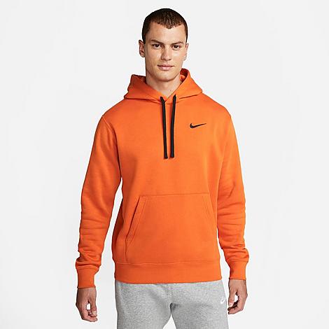 Nike Men's Netherlands Club Fleece Pullover Hoodie In Orange