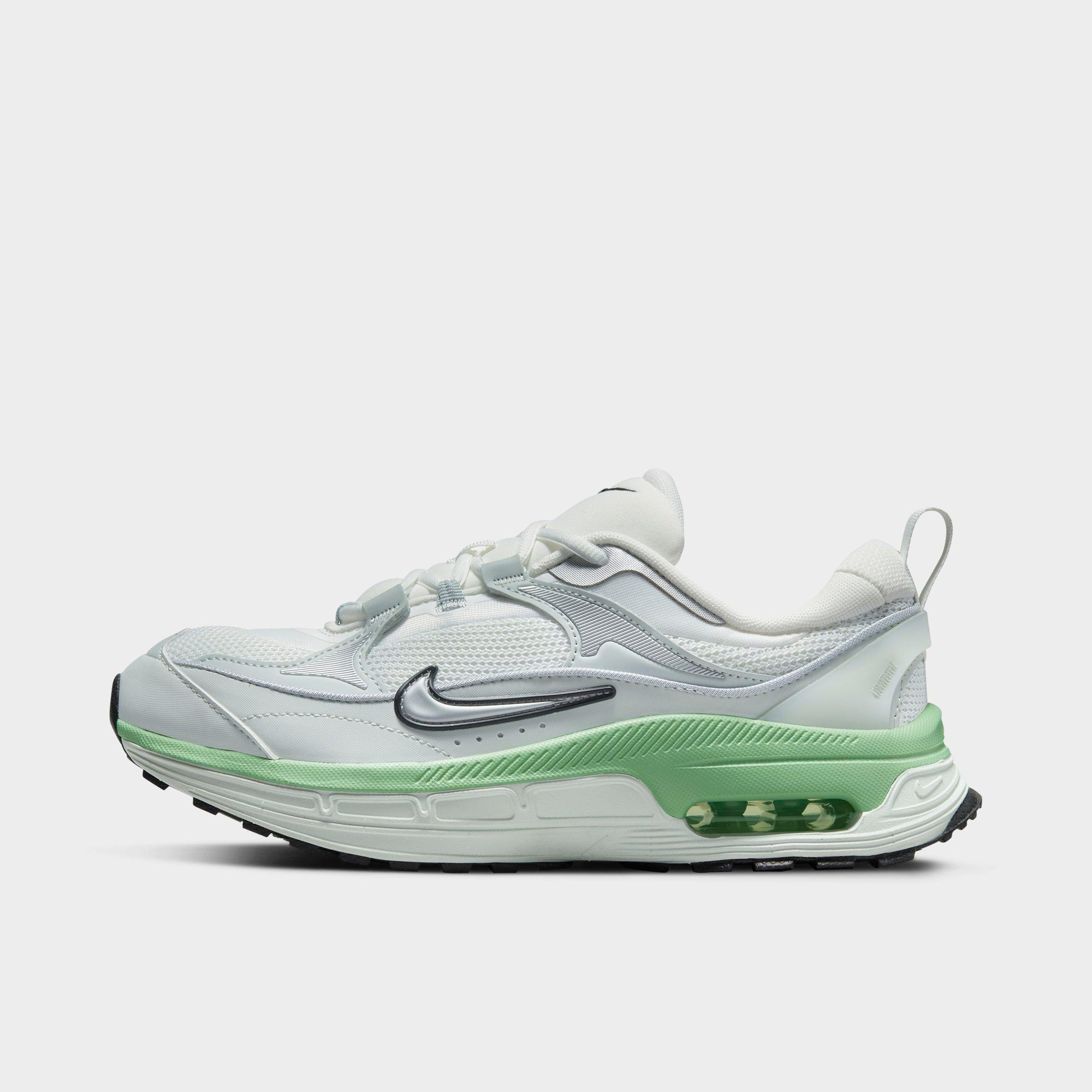 Nike Women's Air Max Bliss Next Nature Casual Shoes In Summit White/metallic Silver/black/light Silver/enamel Green/barely Green