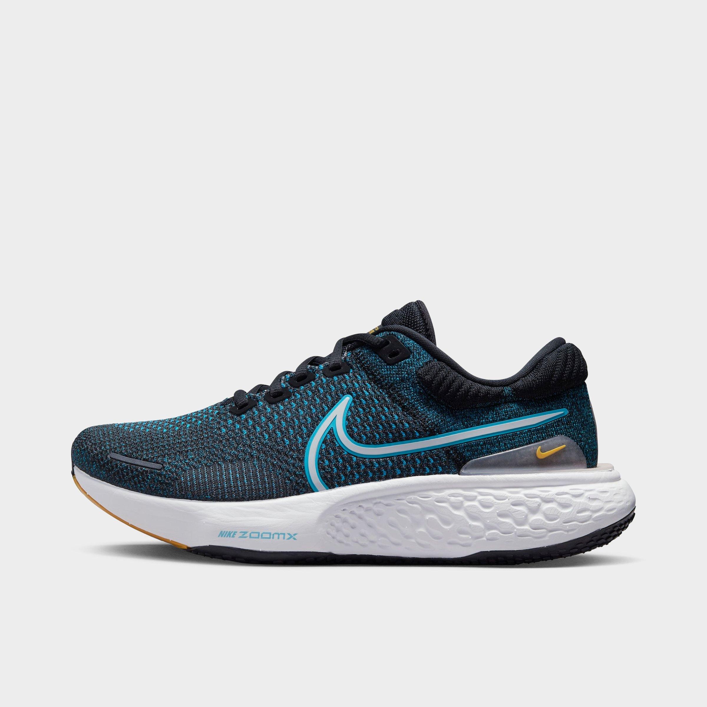 Nike Men's Zoomx Invincible Run Flyknit 2 Running Shoes In Black/chlorine Blue/blue Orbit/white