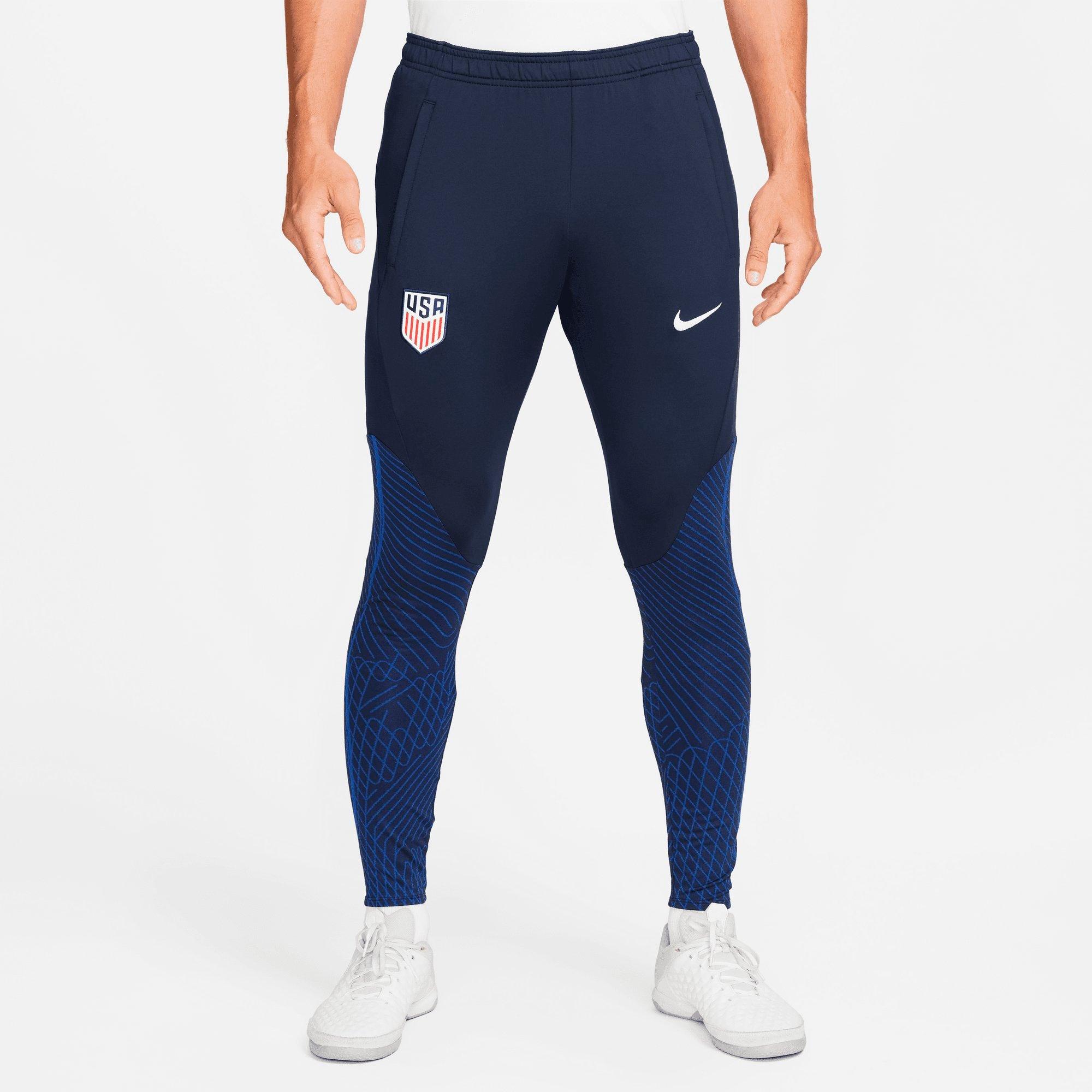 Nike Navy Usmnt Strike Performace Track Pants In Obsidian/white