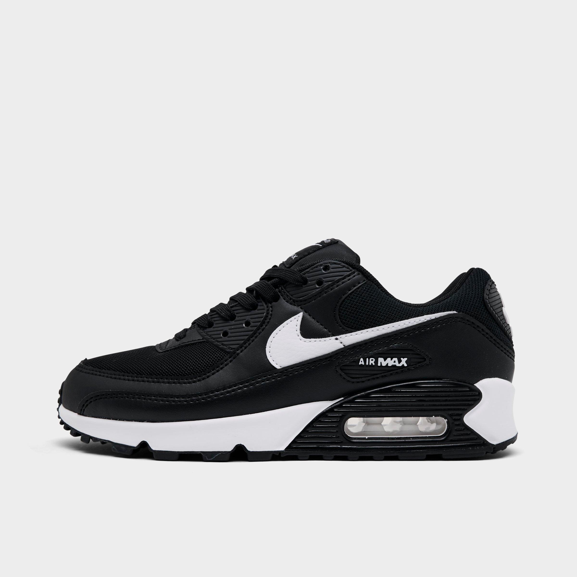 Nike Women's Air Max 90 Casual Shoes in Black/White Size: 5.0