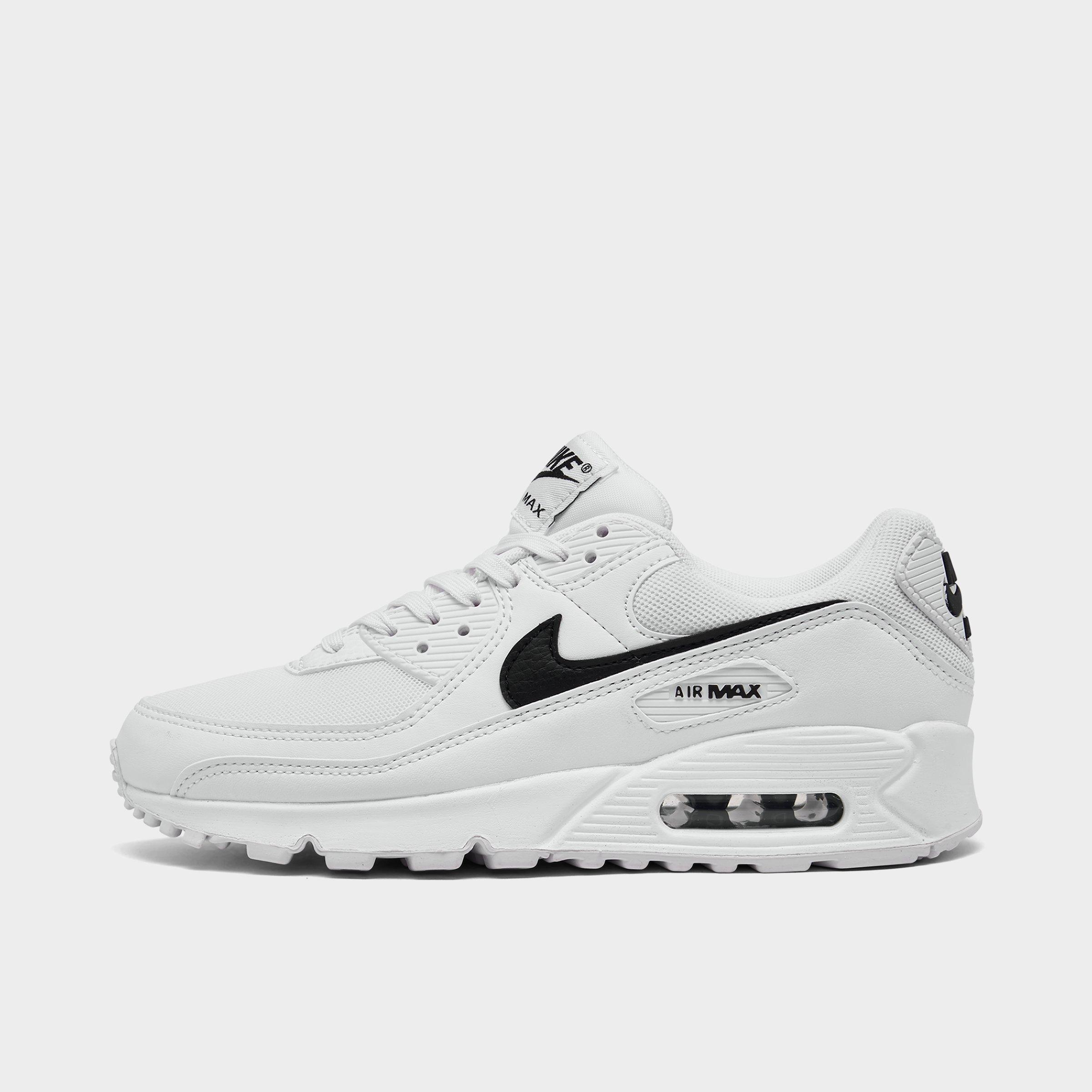 Nike Women's Air Max 90 Casual Shoes in Black/White Size: 5.0