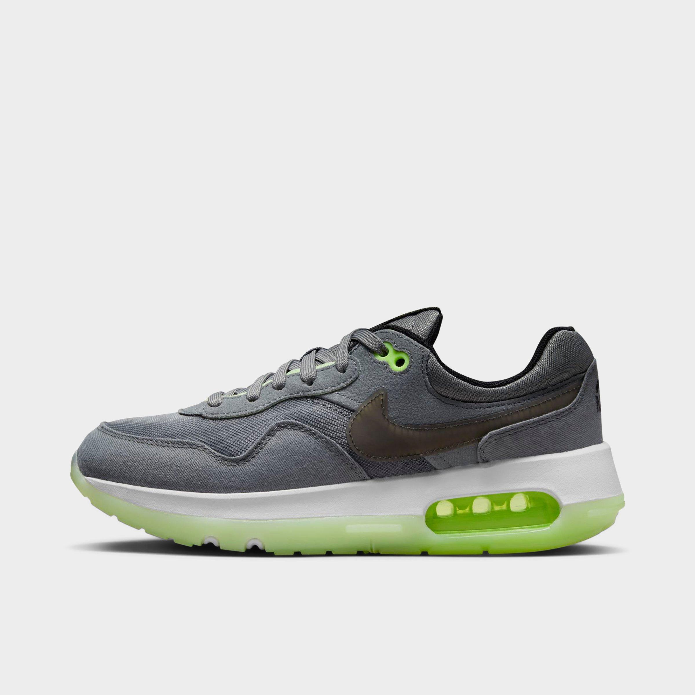 Nike Big Kids' Air Max Motif Casual Shoes In Smoke Grey/barely Volt/volt/black