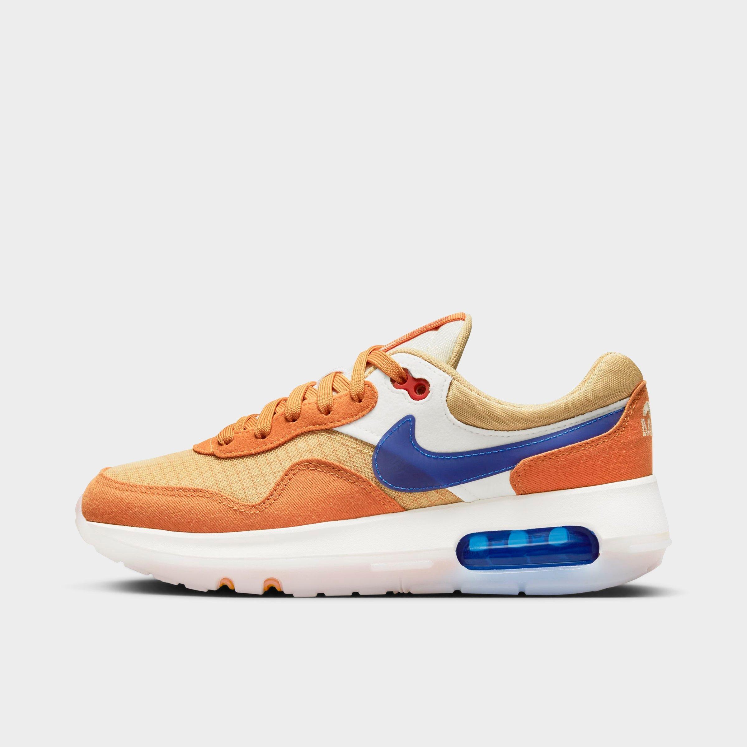 Nike Big Kids' Air Max Motif Casual Shoes In Sesame/game Royal/hot Curry/sail