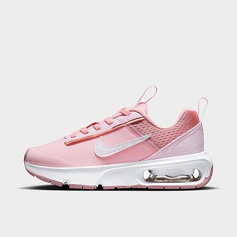 Nike Little Kids' Air Max Intrlk Lite Stretch Lace Casual Shoes In Pink Foam/white