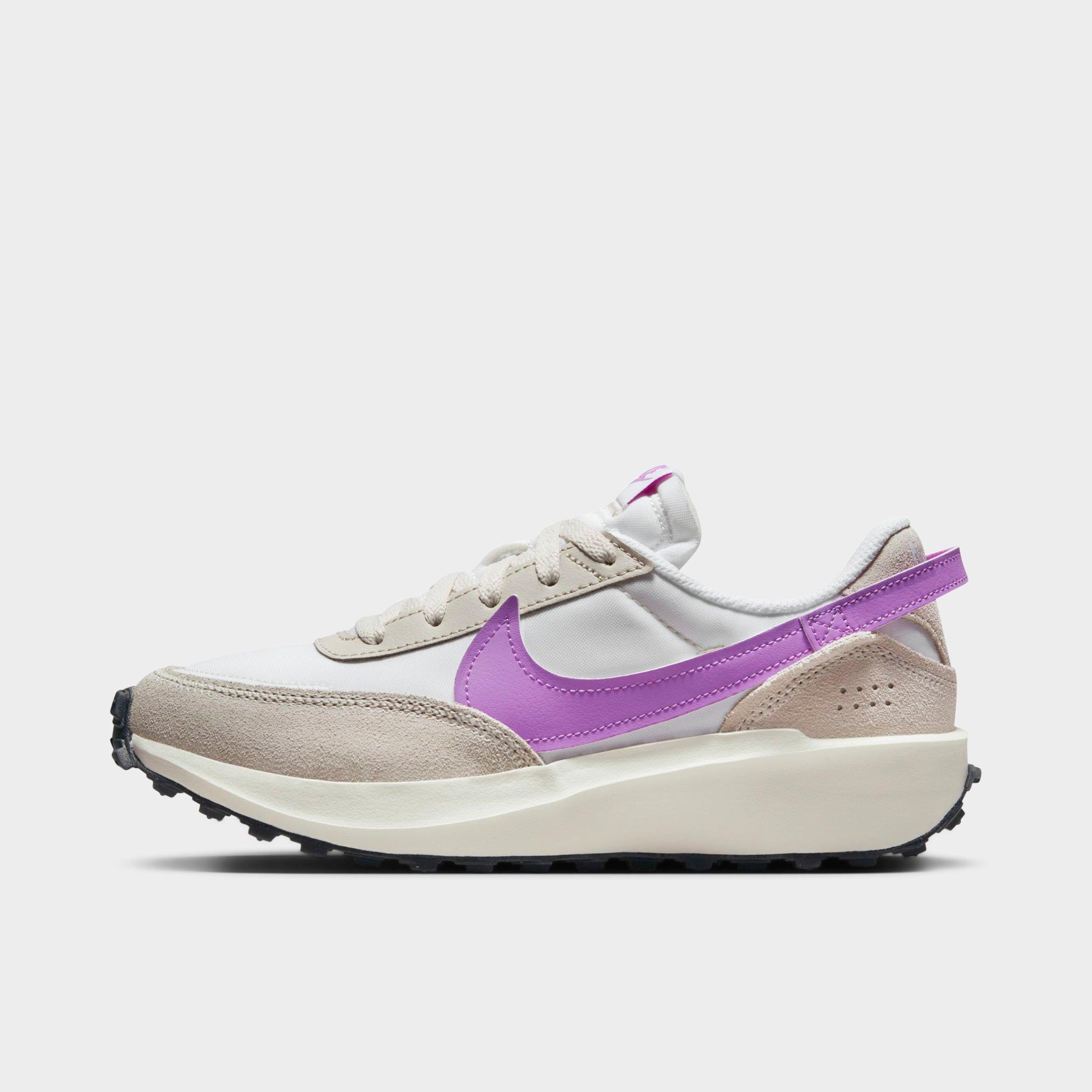 Nike Waffle Debut Sneaker In White/rush Fuchsia/light Orewood Brown/sail