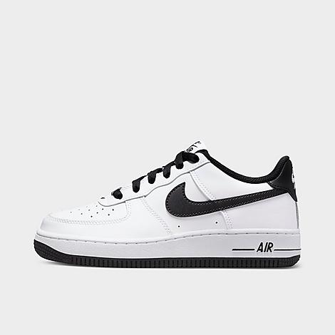 Nike Big Kids' Air Force 1 '06 Casual Shoes Size 4.0 Leather In White/white/black