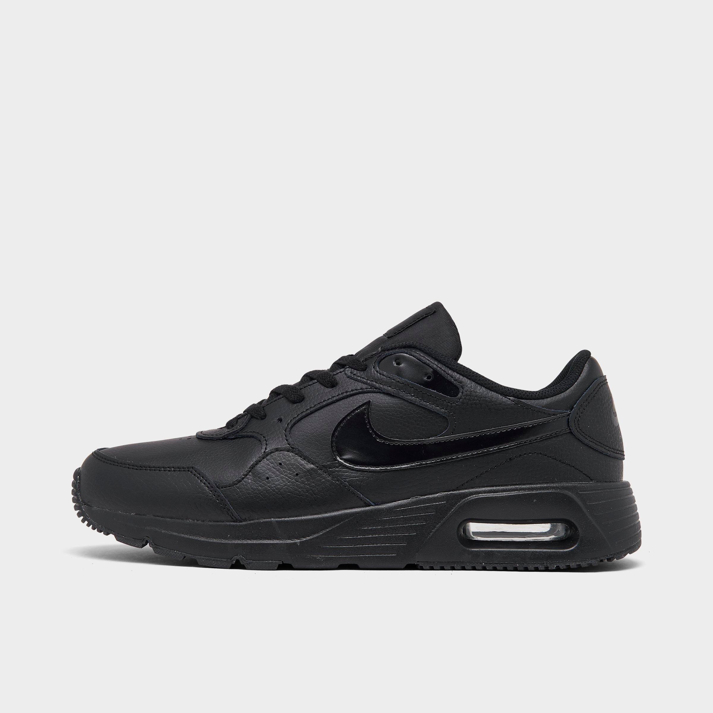 UPC 195243501077 product image for Nike Men's Air Max SC Leather Casual Shoes in Black/Black Size 9.5 | upcitemdb.com