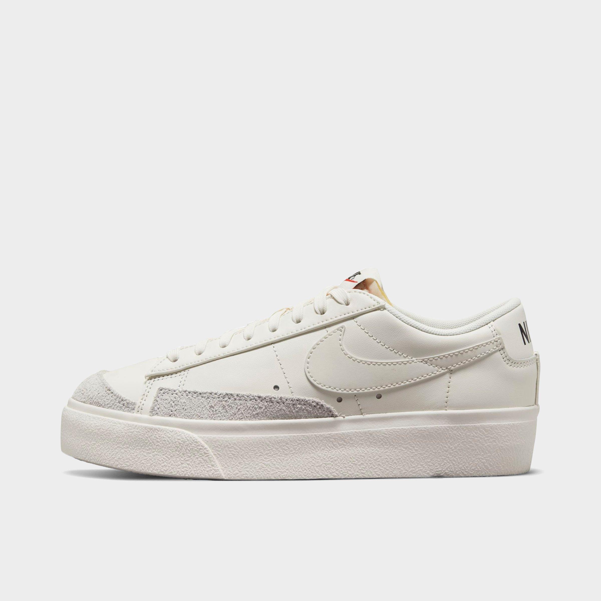 Nike Blazer Platform Low Sneakers In Triple White ModeSens