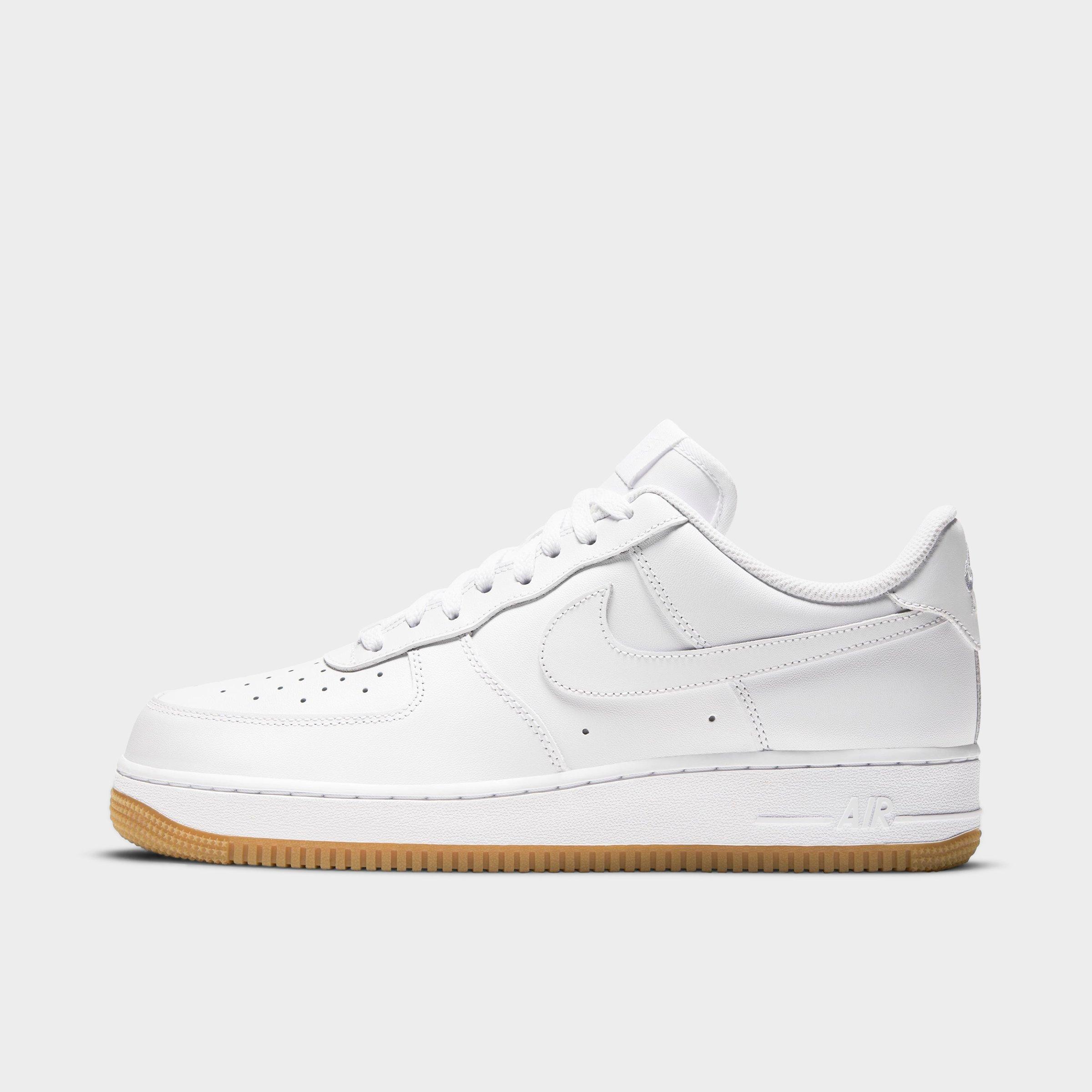 Nike White Gum Air Force 1 '07 Sneakers In White/white/gum Light Brown