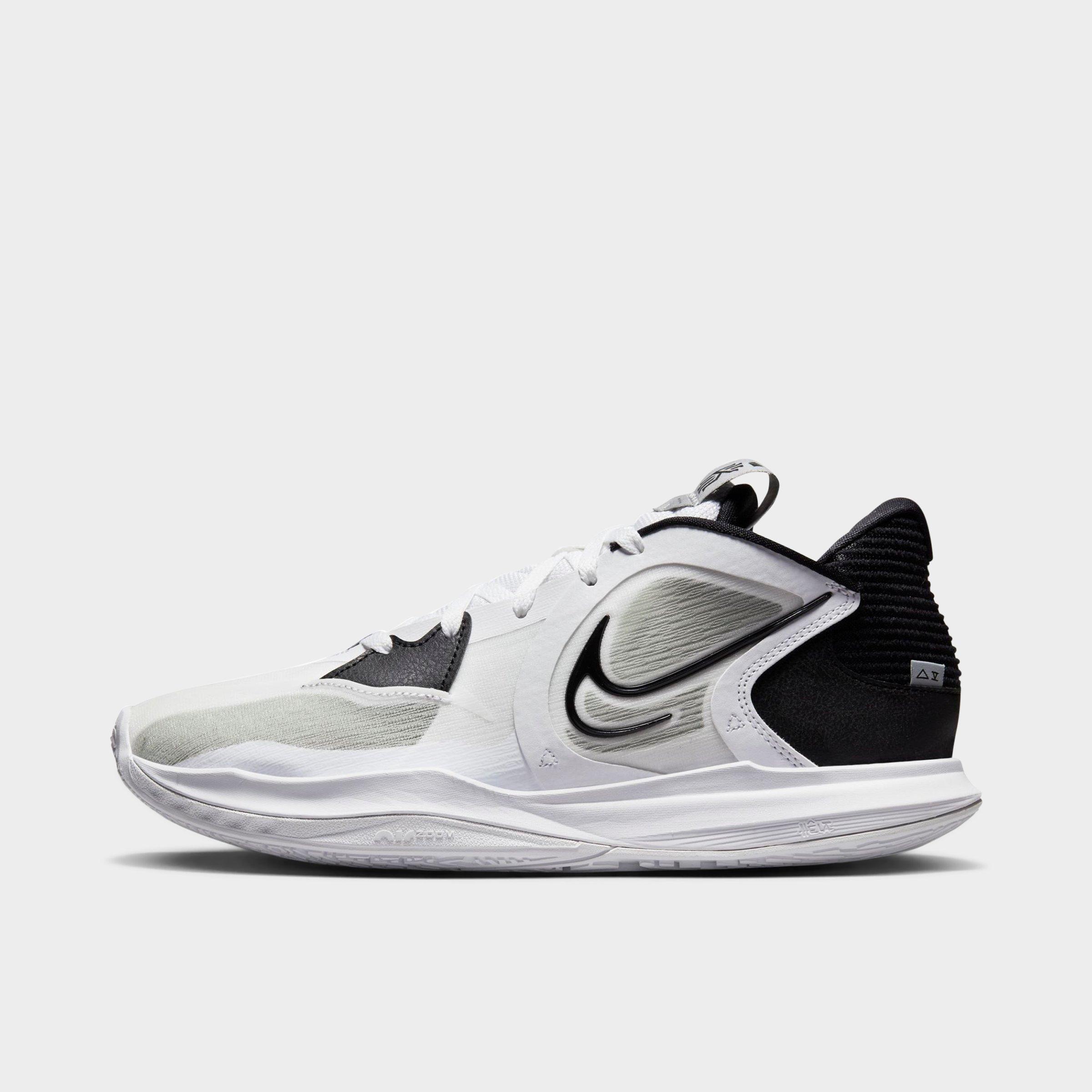 Nike Kyrie 5 Low Basketball Shoes In White/black/white/wolf Grey